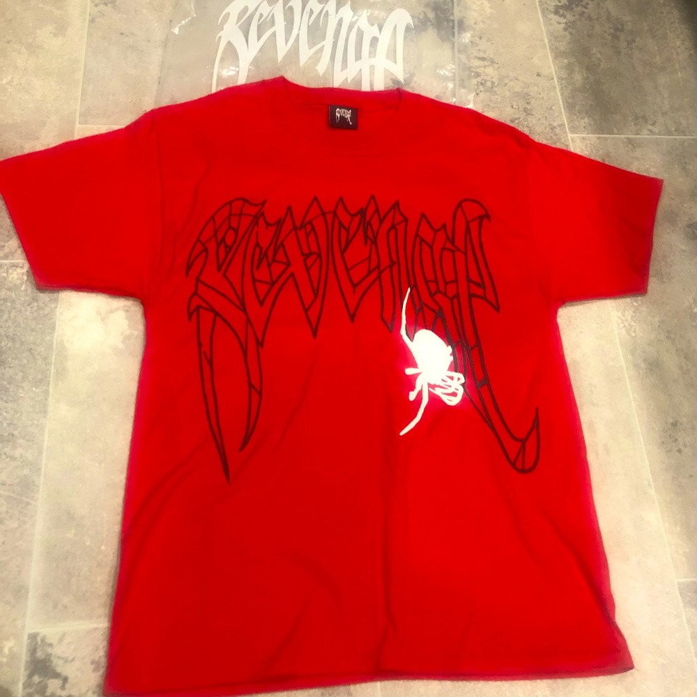 🔥Revenge Clothing 🔥Spider Arch SS T-Shirt-Puff Print🔥Measurements in Photos🔥 - Picture 4 of 15